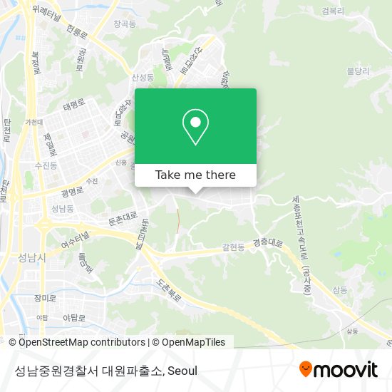 성남중원경찰서 대원파출소 map
