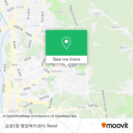 금광2동 행정복지센터 map