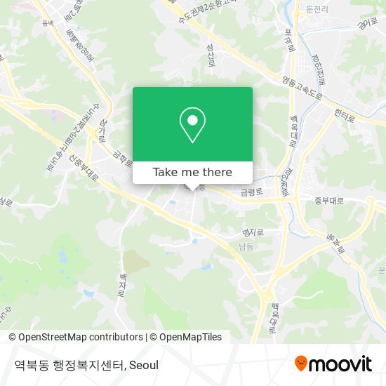 역북동 행정복지센터 map