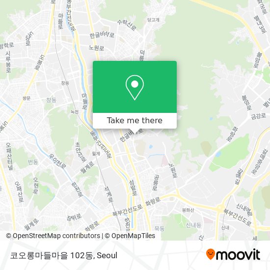 코오롱마들마을 102동 map