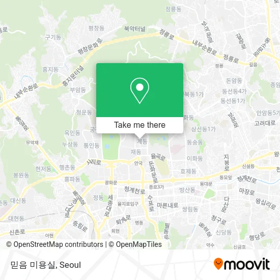 믿음 미용실 map