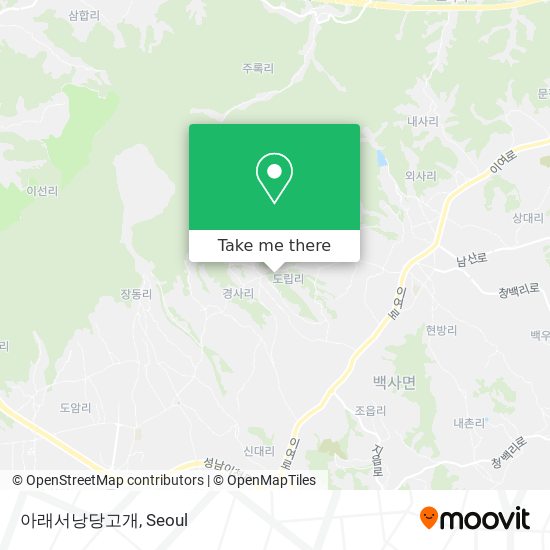 아래서낭당고개 map