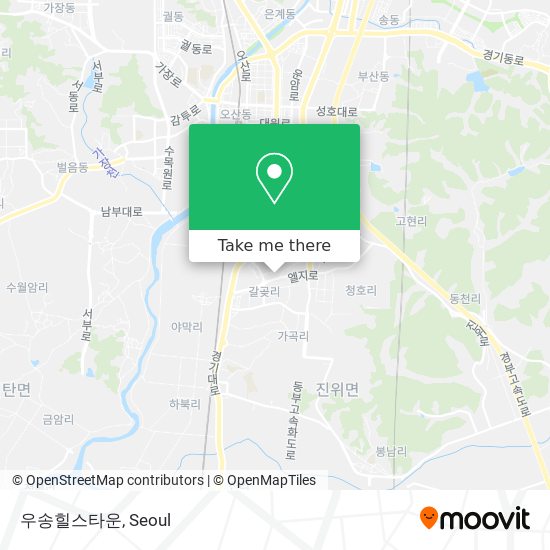 우송힐스타운 map