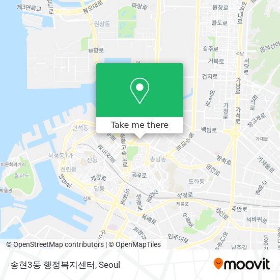 송현3동 행정복지센터 map