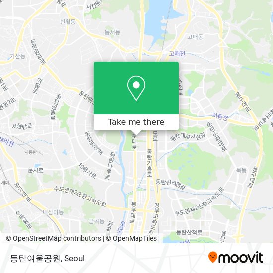 동탄여울공원 map
