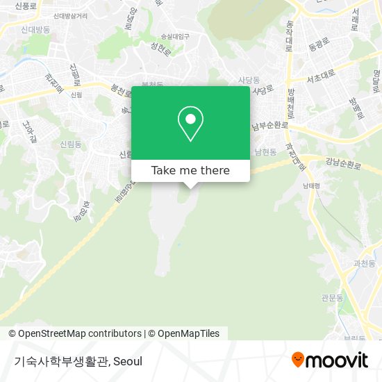 기숙사학부생활관 map