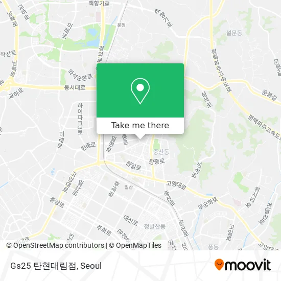 Gs25 탄현대림점 map