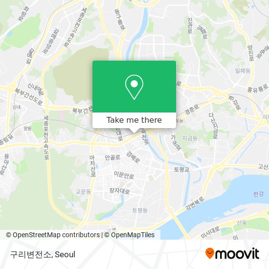 구리변전소 map