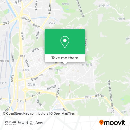 중앙동 복지회관 map