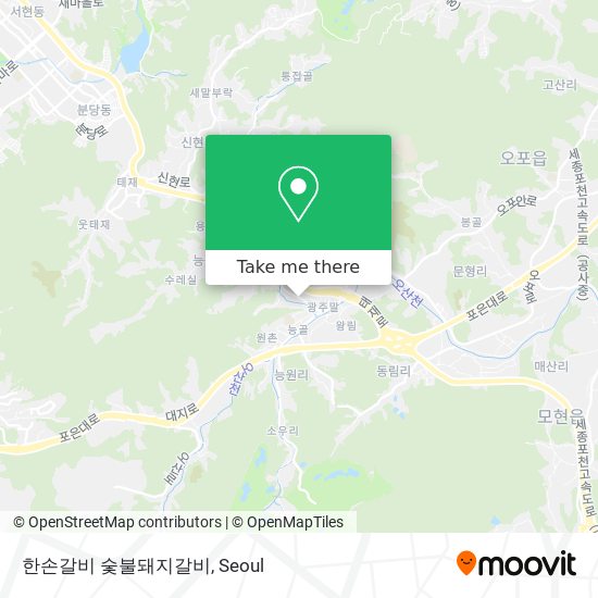 한손갈비 숯불돼지갈비 map