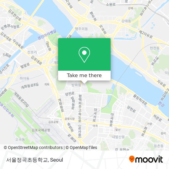 서울정곡초등학교 map