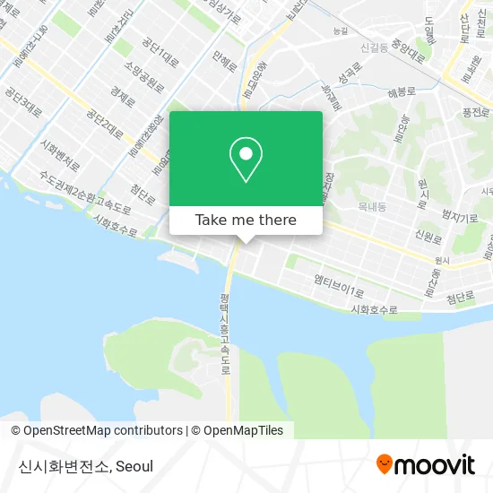 신시화변전소 map