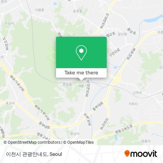 이천시 관광안내도 map