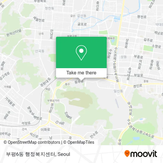 부평6동 행정복지센터 map
