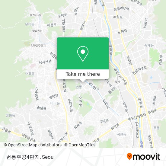 번동주공4단지 map