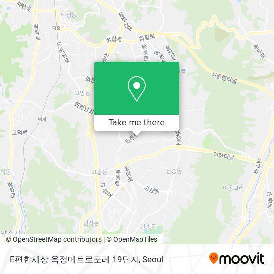 E편한세상 옥정메트로포레 19단지 map