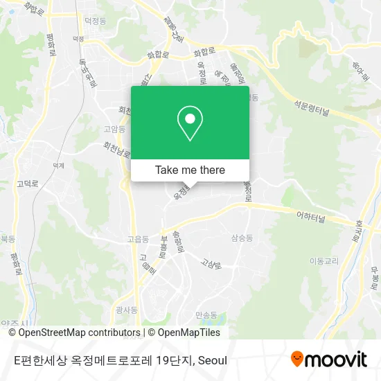 E편한세상 옥정메트로포레 19단지 map