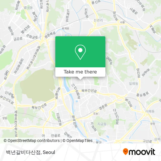 백년갈비다산점 map