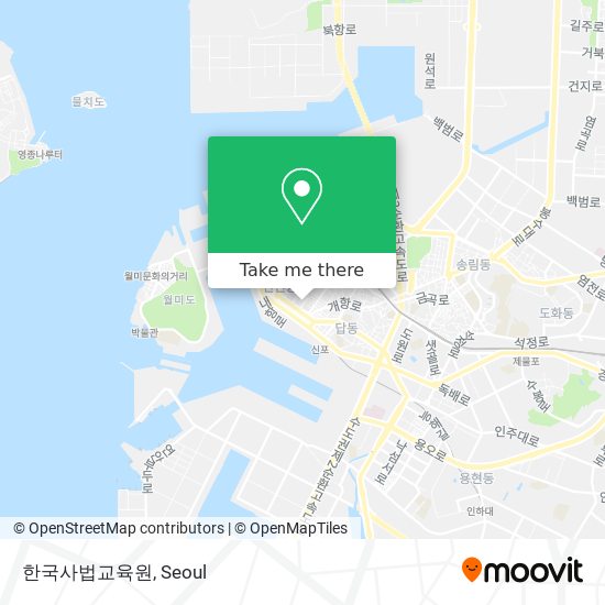 한국사법교육원 map