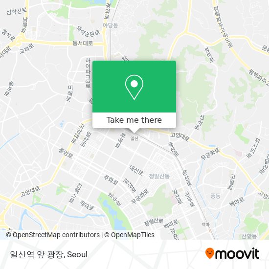 일산역 앞 광장 map