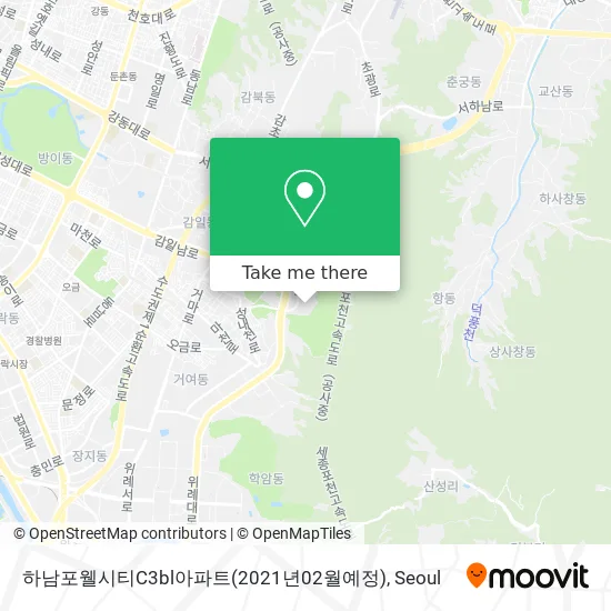 하남포웰시티C3bl아파트(2021년02월예정) map