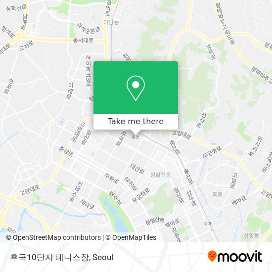 후곡10단지 테니스장 map