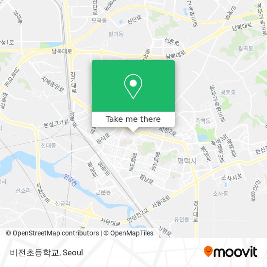 비전초등학교 map