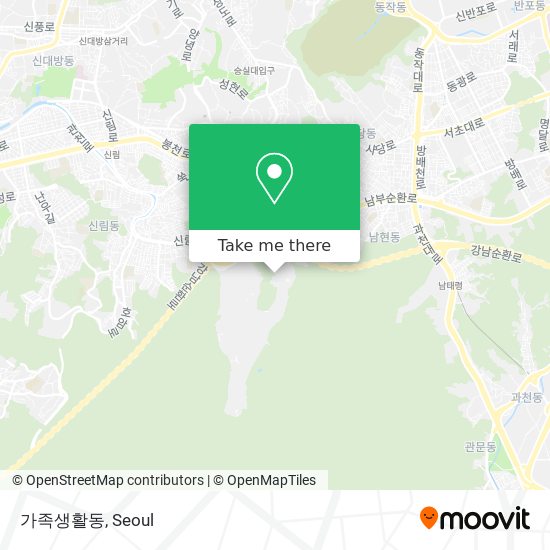 가족생활동 map