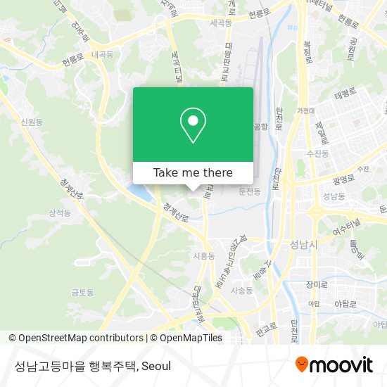 성남고등마을 행복주택 map