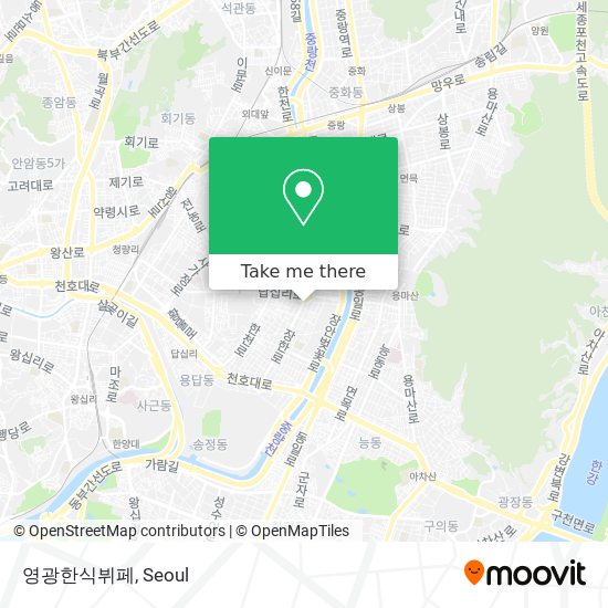 영광한식뷔페 map