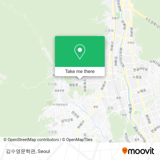 김수영문학관 map
