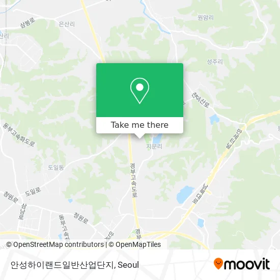 안성하이랜드일반산업단지 map