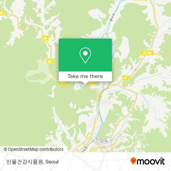 만물건강식품원 map