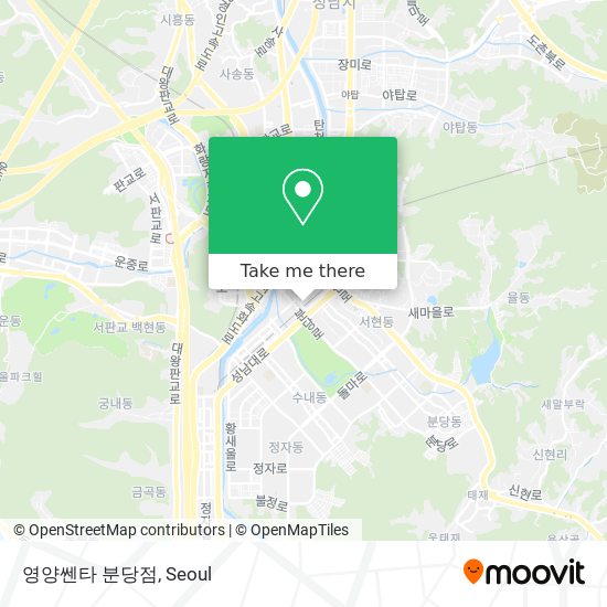 영양쎈타 분당점 map