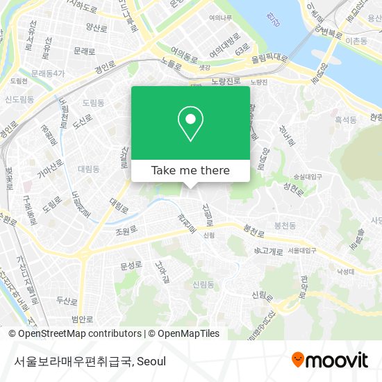 서울보라매우편취급국 map