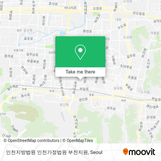 인천지방법원 인천가정법원 부천지원 map