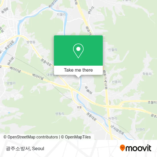 광주소방서 map