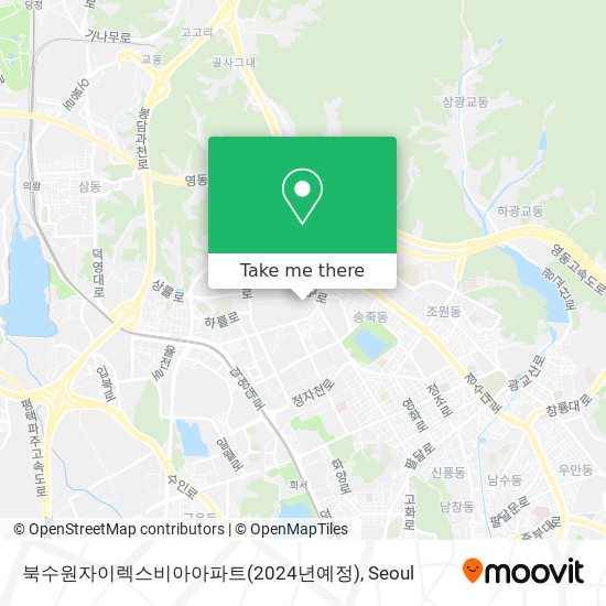 북수원자이렉스비아아파트(2024년예정) map