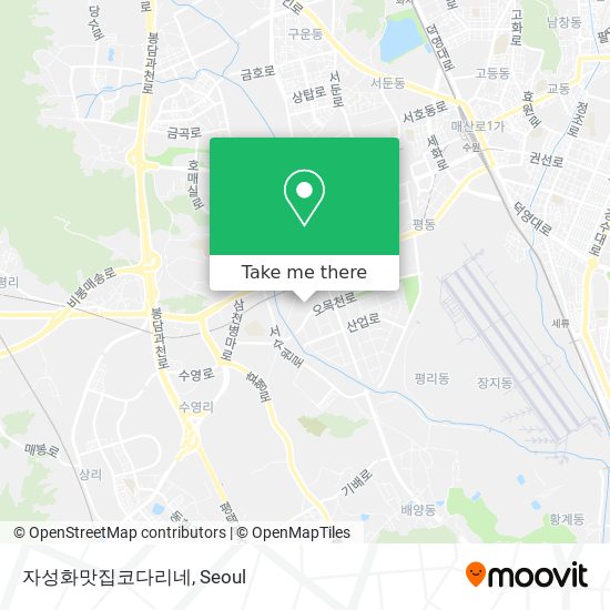 자성화맛집코다리네 map