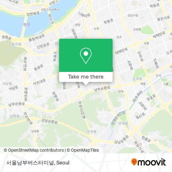서울남부버스터미널 map