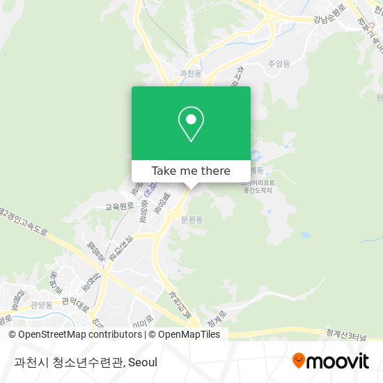 과천시 청소년수련관 map