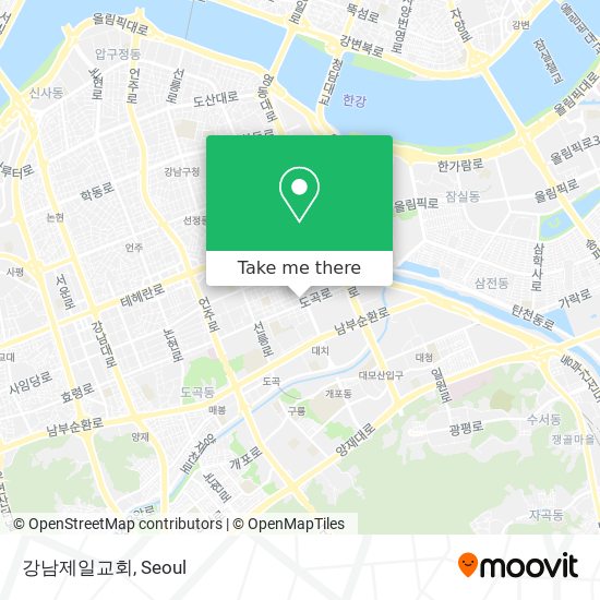 강남제일교회 map