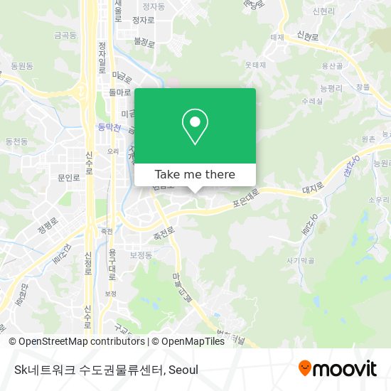 Sk네트워크 수도권물류센터 map