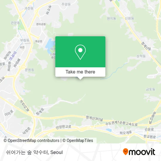 쉬어가는 숲 약수터 map