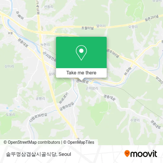 솥뚜껑삼겹살시골식당 map