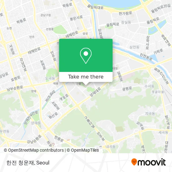 한전 청운재 map