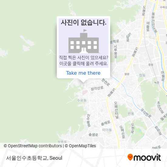 서울인수초등학교 map