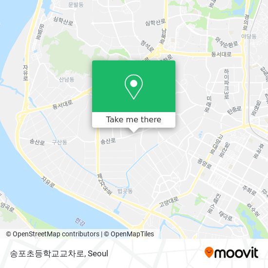 송포초등학교교차로 map