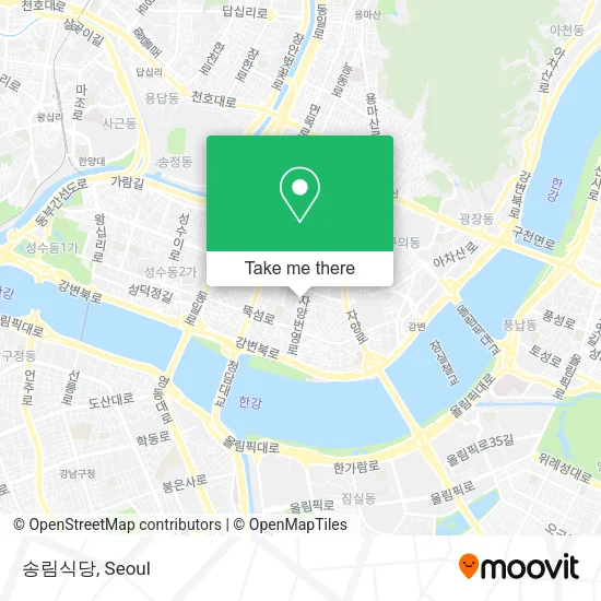 송림식당 map