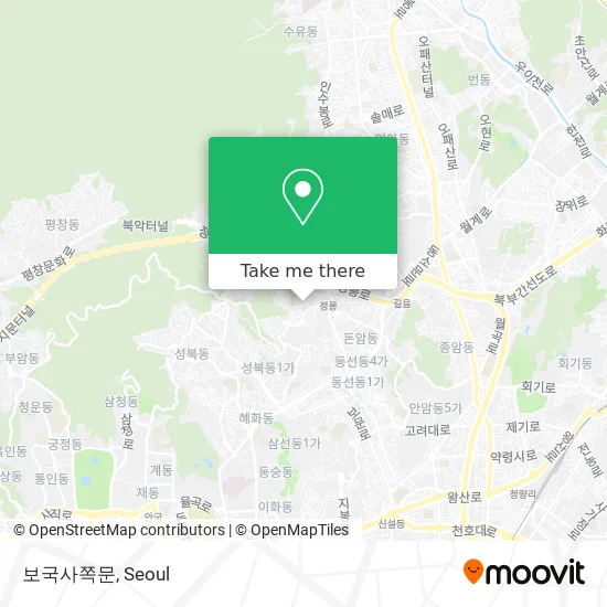 보국사쪽문 map